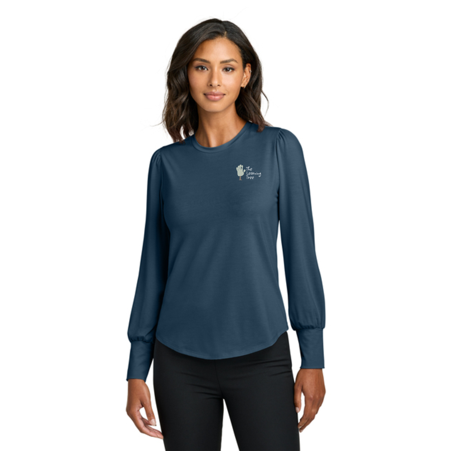 Mercer+Mettle® Women’s Stretch Jersey Long Sleeve Blouson Top
