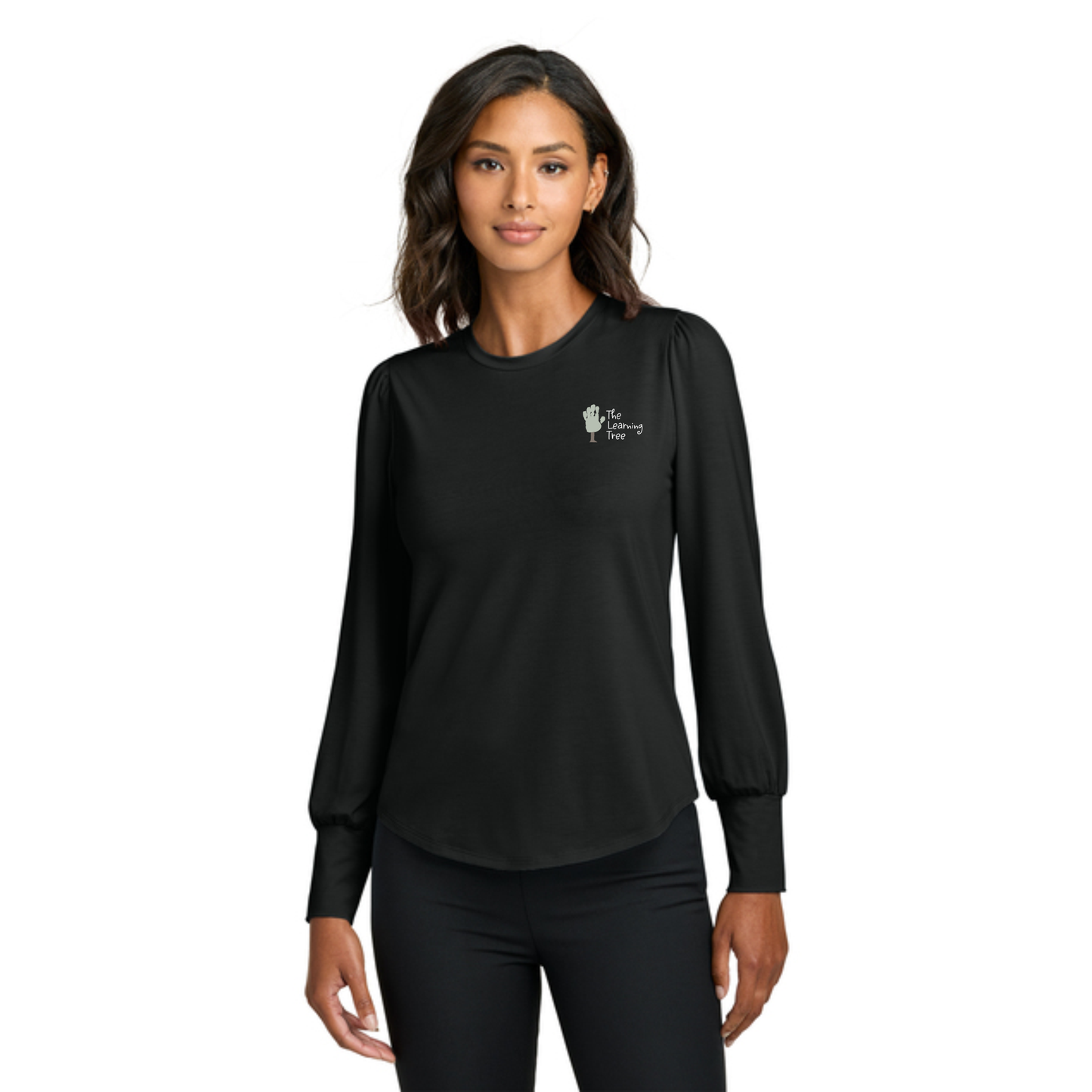Mercer+Mettle® Women’s Stretch Jersey Long Sleeve Blouson Top