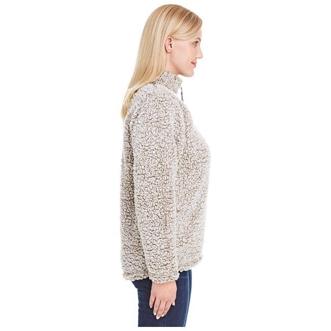 J America Ladies' Epic Sherpa 1/4 Zip