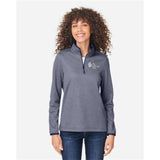 Women's Venture Heathered Stripe Quarter-Zip Pullover