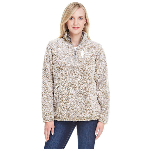 J America Ladies' Epic Sherpa 1/4 Zip