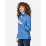 Women's Venture Heathered Stripe Quarter-Zip Pullover